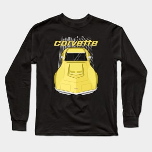 Corvette C3 - Yellow Long Sleeve T-Shirt